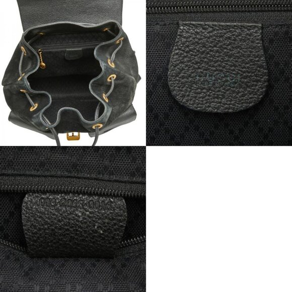 Gucci Bamboo Backpack 003 2058 0016 Black Leather - Picture 10 of 10